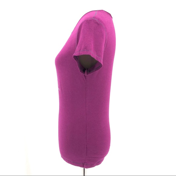 ALO Yoga Purple Short Sleeve Tee, Size M - Picture 3 of 7